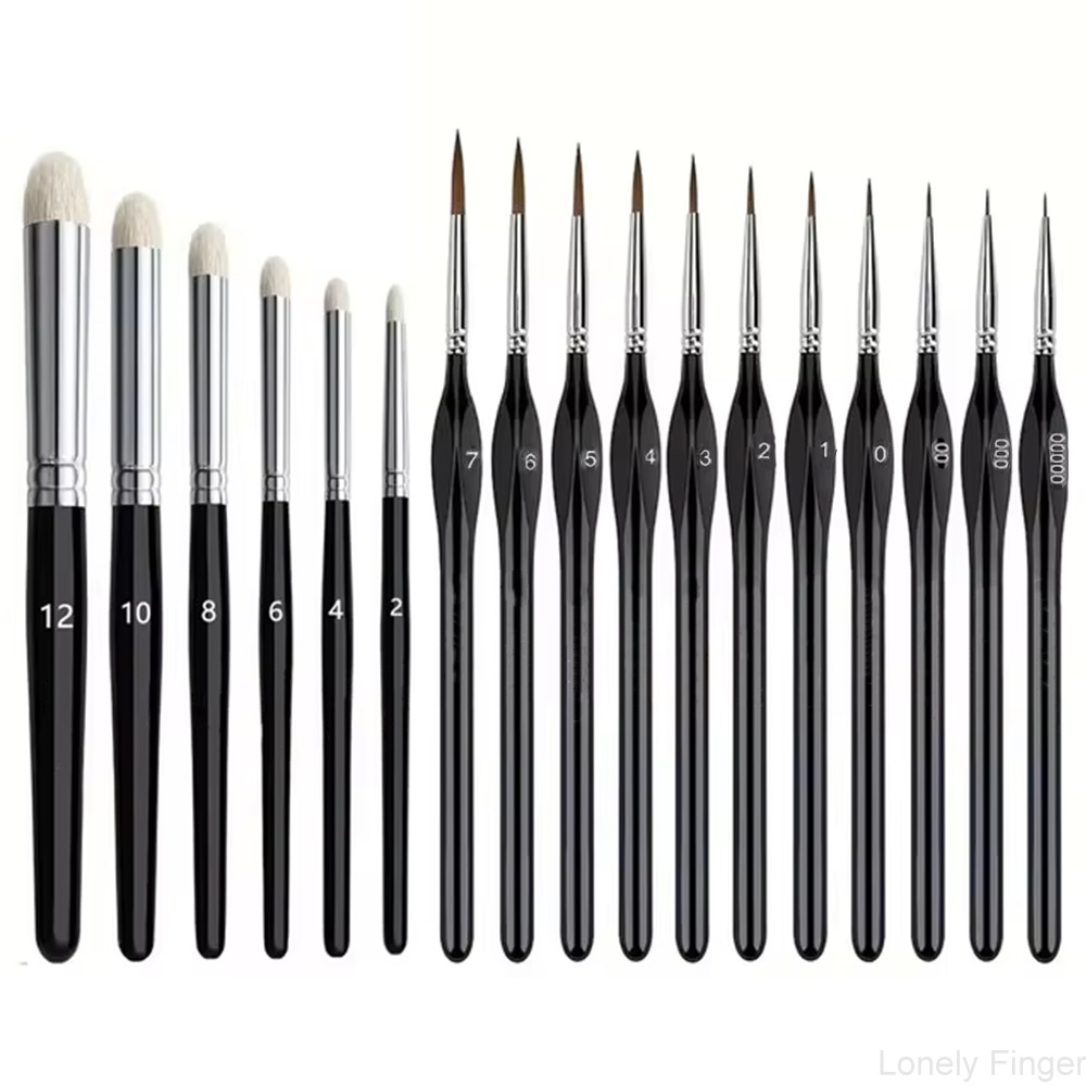Gouache Paint Set - Ensemble de pinceaux à peinture sèche