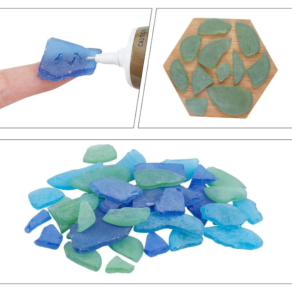 Verre de mer bleu Cobalt Aqua  - Art Craft Kit avis et prix