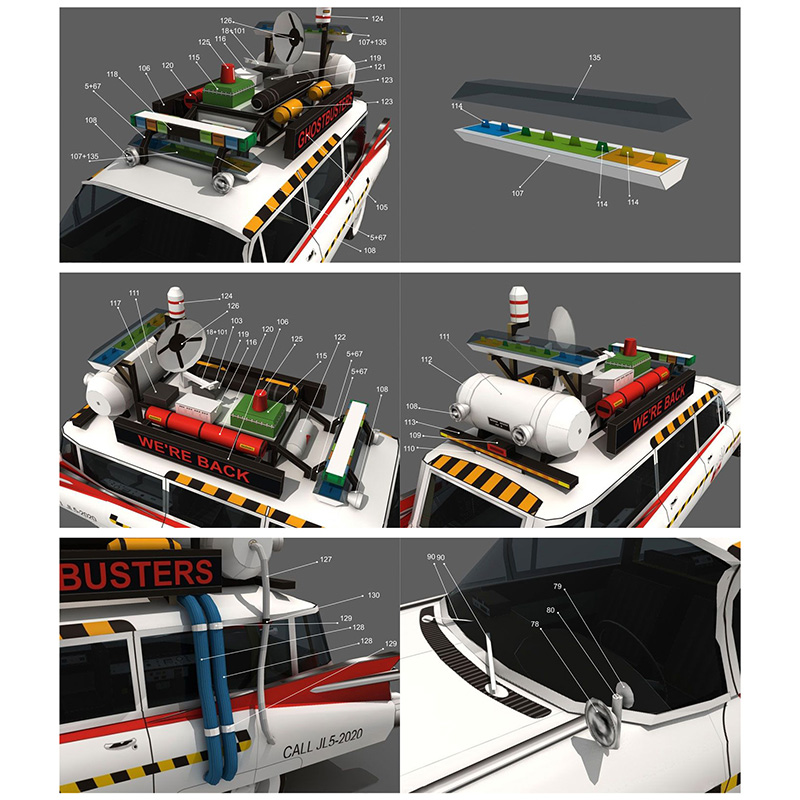Ghostbusters voiture Ecto-1A 1 - Art Craft Cardboard avis et prix